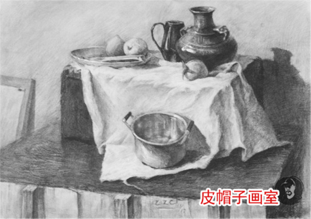 素描静物