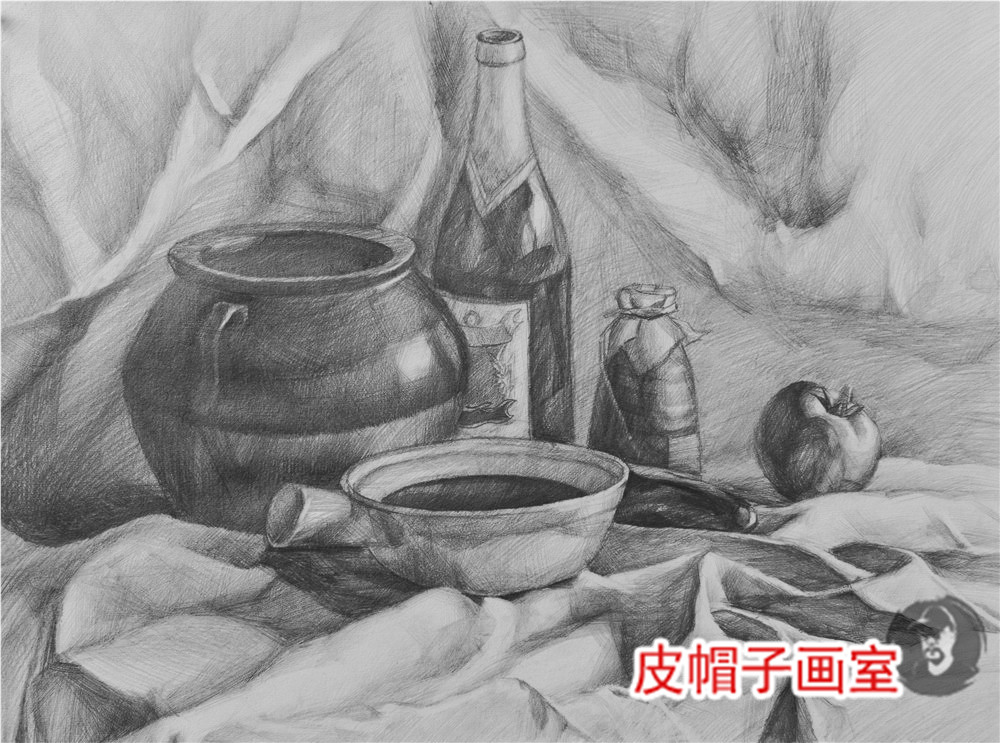 素描静物