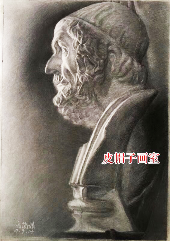 素描石膏头像