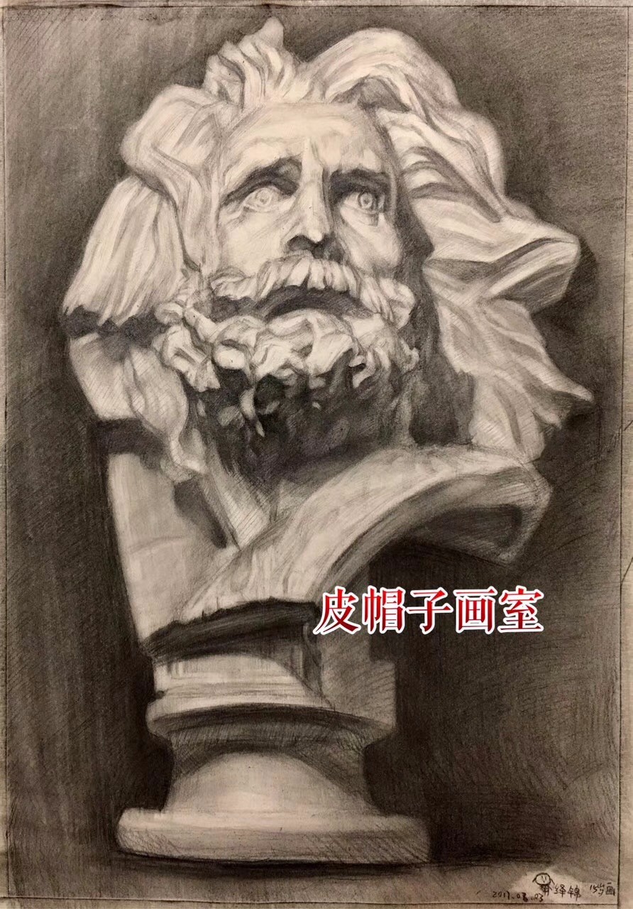 素描石膏头像