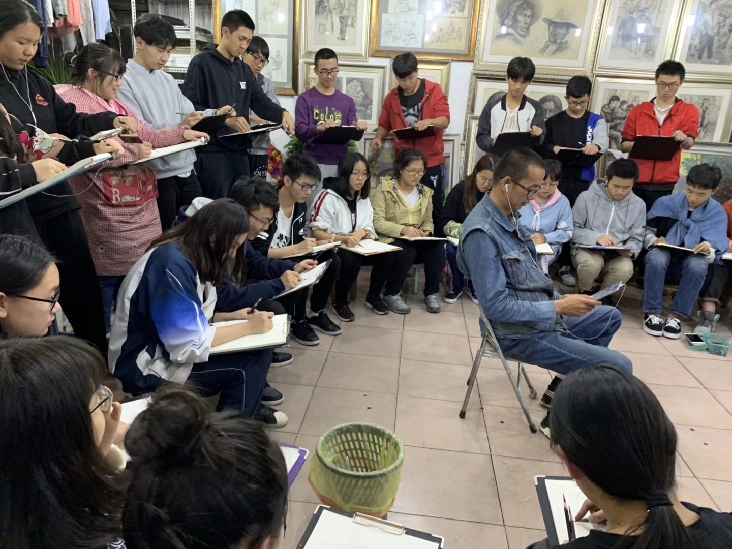 皮帽子画室日常速写练习与点评