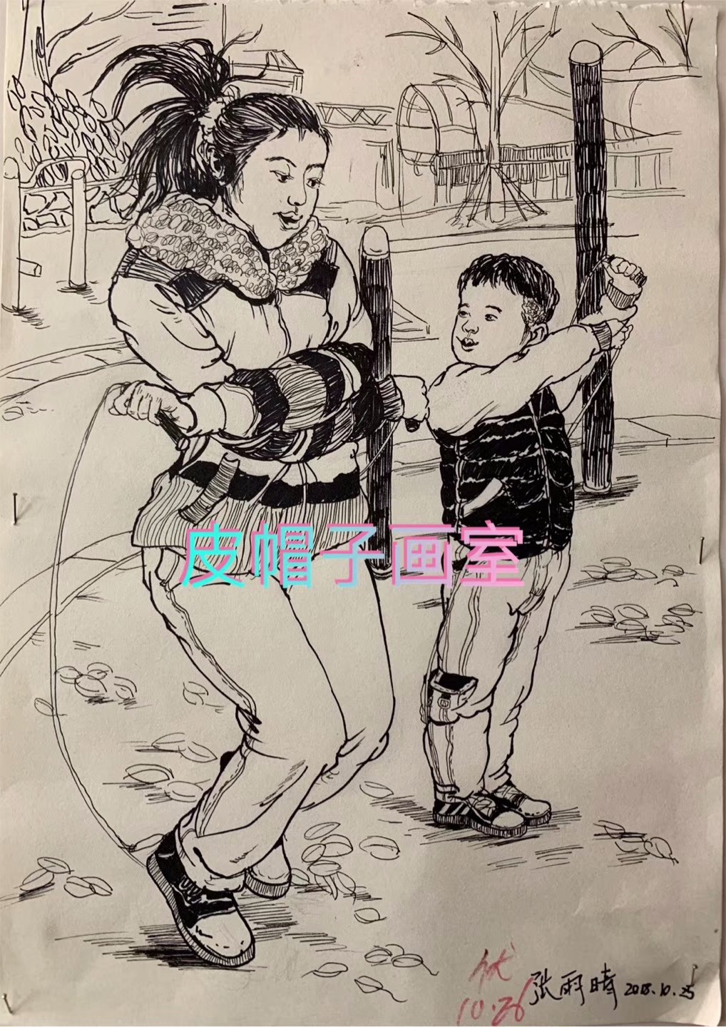 皮帽子画室日常速写练习与点评