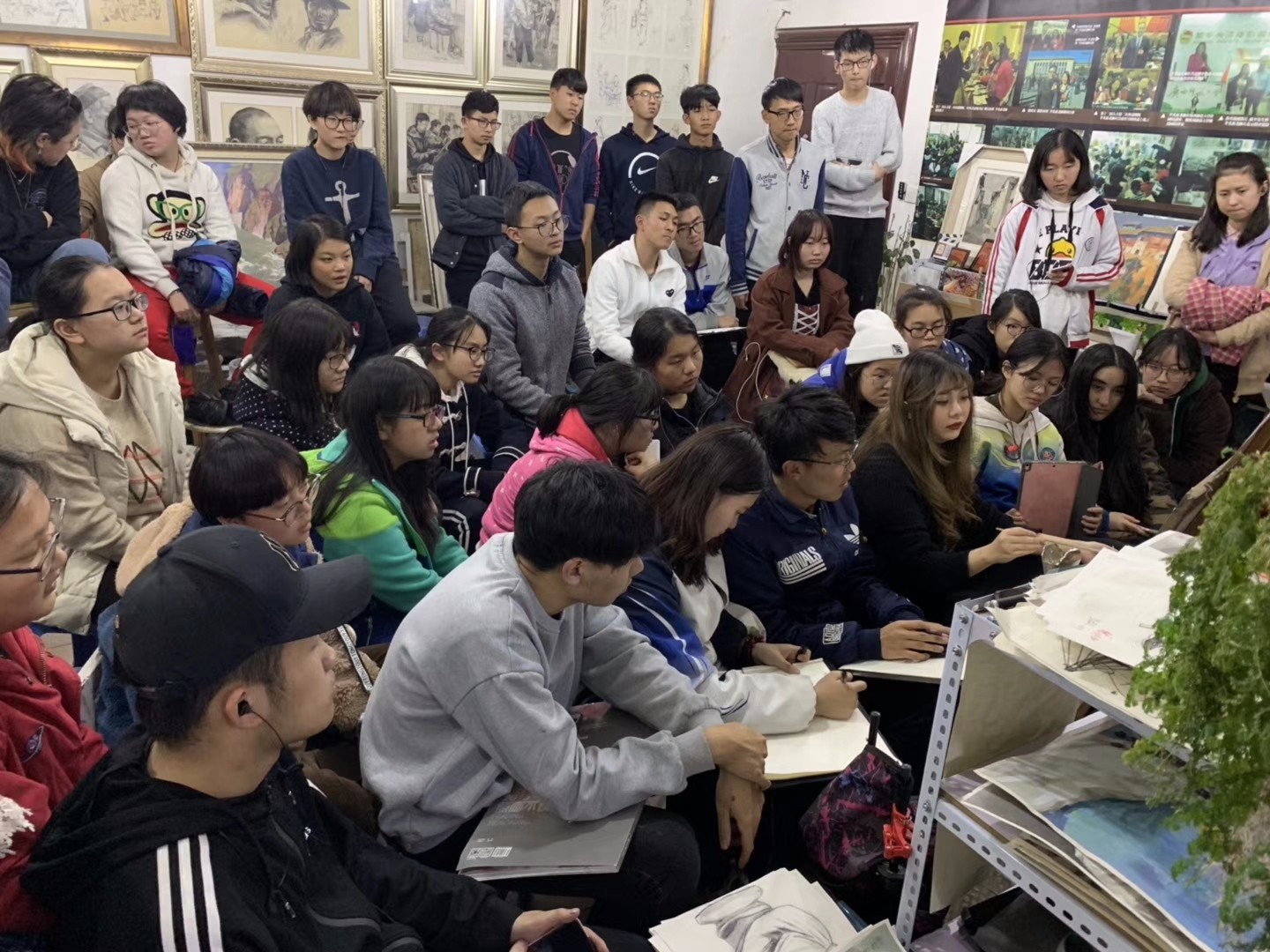 皮帽子画室色彩教学示范及日常训练